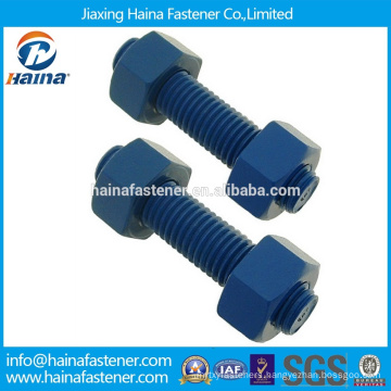 Made in China ASTM A193 B7 STUD BOLT WITH 2H NUT Teflon full thread bolt